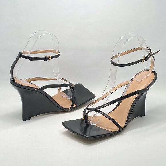 Bottega Veneta Stretch Strappy Wedge Sandals size 38.5 - Picture 10 of 14